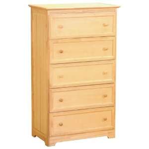  Five drawer chest Natural Maple