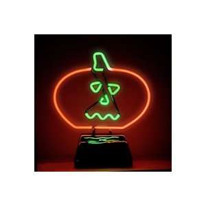  Jack O Lantern Pumpkin Neon Sculpture 18 x 15