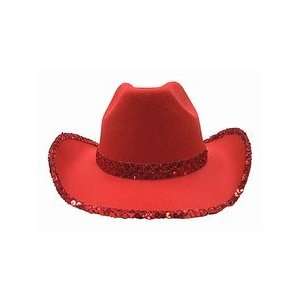  Red Sequin Cowboy Hat