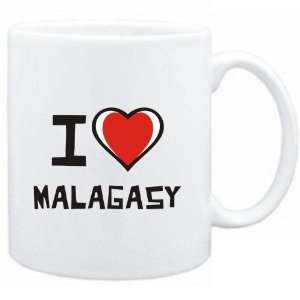  Mug White I love Malagasy  Languages
