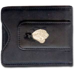  Jacksonville Jaguars Silver Leather Money Clip & C/C 