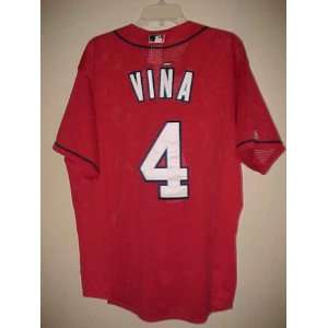 Majestic MLB Authentic Collection St. Louis Cardinals Fernando Vina #4 