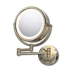  Lighted Wall Mirror   5x magnification