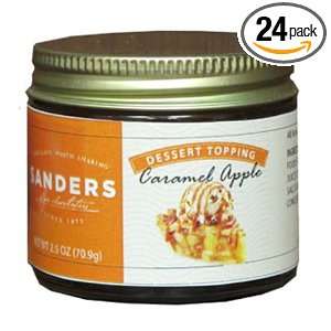 Sanders Caramel Apple Dessert Topping, 2.5 Ounce Jars (Pack of 24 