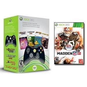   XBOX 360 Wireless Controller Game Pack with Madden NFL 12 Electronics