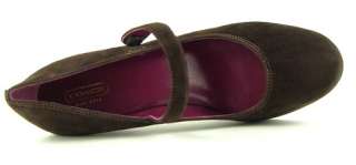 188 COACH LILAS Brown Suede Womens Shoes Pump 10 M  
