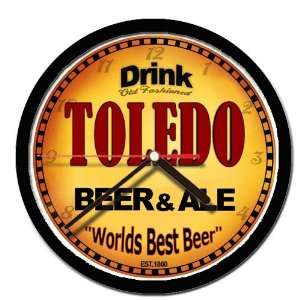  TOLEDO beer and ale cerveza wall clock 