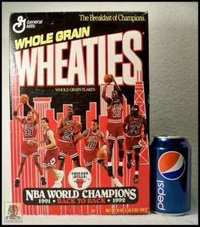 Wheaties Box   Chicago Bulls   NBA Champions 1991 & 92  