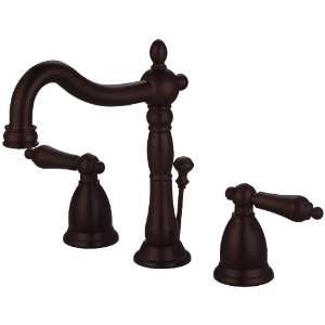 Widespread Lavatory Faucet, Oil Rubbed Bronze Finish, Mozart Series 