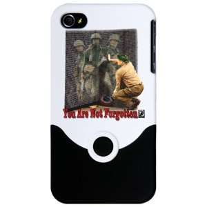  iPhone 4 or 4S Slider Case White POWMIA You Are Not 