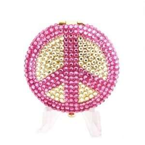    Peace Sign Estee Lauder Crystal Lucidity Powder Compact Beauty