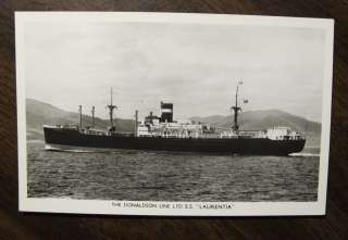   DONALDSON LINE LTD. S.S. LAURENTIA & S.S. LETITIA 2 Photo Postcards