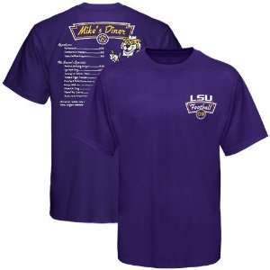  LSU Tigers Purple Mikes Diner 2009 Football Schedule T 