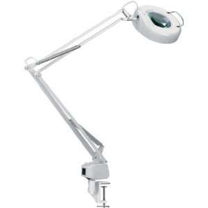    mag lite magnifying white desk lamp   lsm 182wht