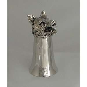  Pewter jigger   Wolf