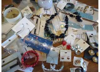 Mixed junk jewelry store returns Wholesale Lot necklaces earrings 