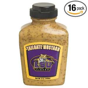 Tailgate Mustard Louisiana State University, 9 Ounce Jars (Pack of 16 