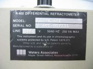 Waters R401 Differential Refractometer Electronics Unit  