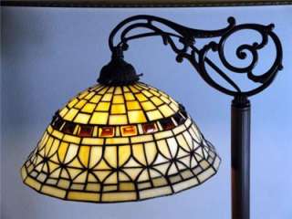   Stained Glass Down Bridge Catheral Roman Design Floor Lamp  
