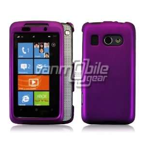 SOLID PURPLE RUBBERIZED CASE + LCD SCREEN PROTECTOR + CAR CHARGER for 