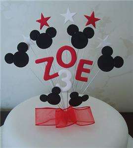 BIRTHDAY CAKE TOPPER MICKEY MOUSE   RED   BOY OR GIRL  