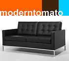   danish retro 3 seat flora sofa lc2 black italian full leather  