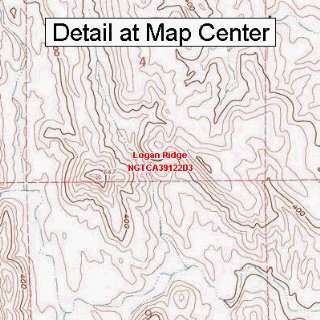  USGS Topographic Quadrangle Map   Logan Ridge, California 
