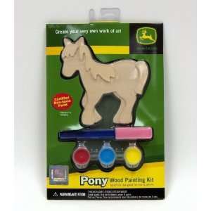  Young Artist John Deere Pony Wood Painting Kit Toys 