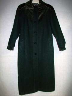 Ladies KARIZMA EAST LTD. Black Wool? Coat sz 10  