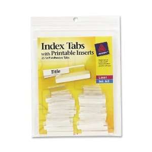  S101   Self Adhesive Index Tabs With Printable Insert 