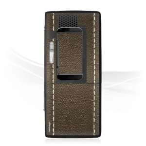   for Sony Ericsson K800i   Brown Leather Design Folie Electronics