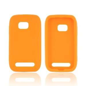  For Nokia Lumia 710 Orange Rubbery Feel Anti Slip Silicone 