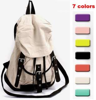 Korean Women Girls Handbag Canvas Schoolbag Bag Leisure Backpack 7 