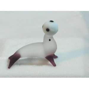  Collectibles Crystal Figurines Opaque Purple Seal 