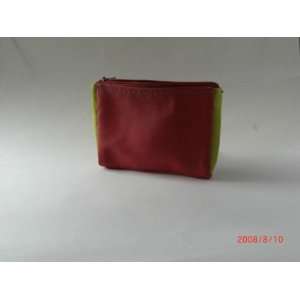  Leather Make up Bag red Beauty