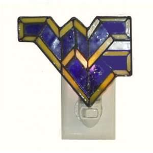  West Virginia Mountaineers Leaded Stained Glass Nite Light 