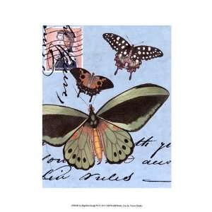 Le Papillon Script VI Poster by Vision studio (9.50 x 13.00)  