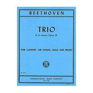 Trio in E flat major, Opus 38 for Clarinet (or Violin), Cello & Piano