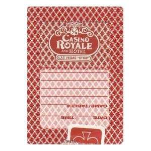  Casino Royale Las Vegas Red Playing Cards Sports 