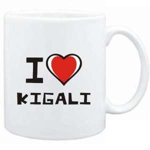  Mug White I love Kigali  Capitals