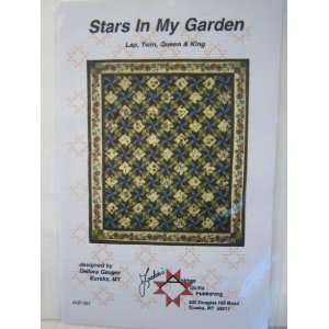  Stars in My Garden Lap, Twin, Queen & King Quilting 