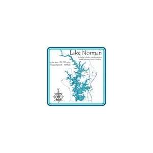 Lake Norman Entire 4.25 Square Absorbent Coaster