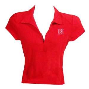    Nebraska Cornhuskers Womens Polo Dress Shirt
