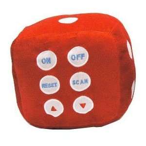  Plush FM Scan Dice Shaped Radio   RED Toys & Games