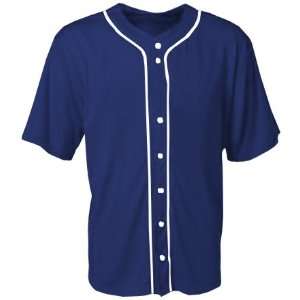  A4 Short Sleeve Full Button Custom Baseball Jerseys NAVY 