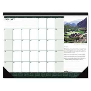  Golf Courses Photographic Monthly Desk Pad Calendar, 18 1 