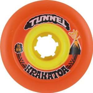  Tunnel Krakatoa Slide 70mm 78a Orange Skateboard Wheels 
