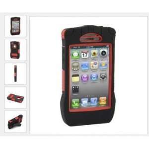    Trident Kraken Silicone Case For iPhone 4, Red Electronics