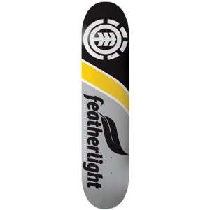  Element Featherlite Classic Skateboard Deck   8.12 Yellow 