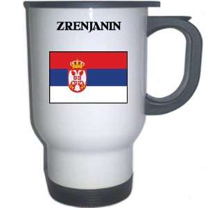  Serbia   ZRENJANIN White Stainless Steel Mug Everything 